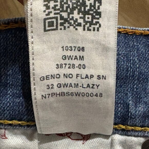 True Religion Men’s Geno Relaxed Slim Jeans Size 38x30 No Flap - Picture 11 of 14